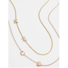 Maya Brenner Asymmetrical Custom Initial Necklace