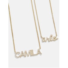 PavÃ© Custom Nameplate Necklace