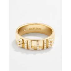 18K Gold Custom Block Ring