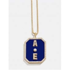 Dog Tag 18K Gold Custom Reversible Necklace