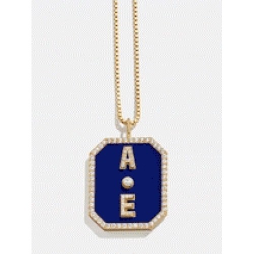 Dog Tag 18K Gold Custom Reversible Necklace