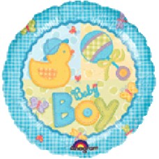 Hugs and Stiches Baby Boy Balloon