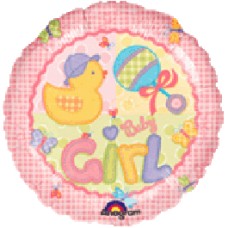 Hugs and Stitches Baby Girl Balloon