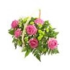 Pink & Lime Flower Basket (Standard)