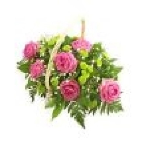 Pink & Lime Flower Basket (Standard)