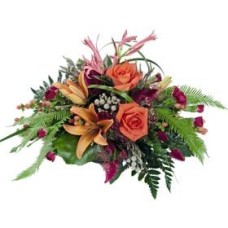 Orange and Pink Posy (Standard)