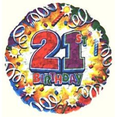 Birthday Explosion 21 Balloon (Standard)