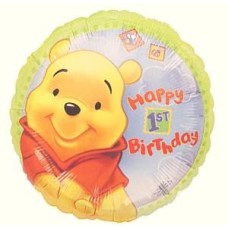 Pooh 1st Birthday Balloon (Standard)