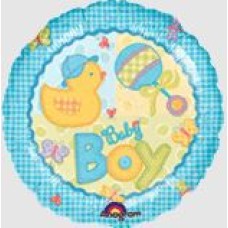 Hugs and Stiches Baby Boy Balloon (Standard)