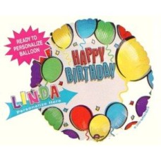 Happy Birthday Personalised Balloon (Standard)