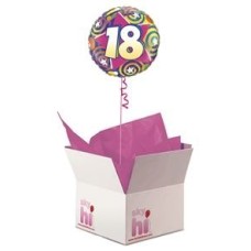 18th Birthday Balloon in a Box (Deluxe)