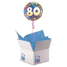 80th Birthday Balloon in a Box (Standard)