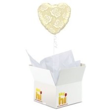 Candelight Roses Balloon in a Box (Deluxe)