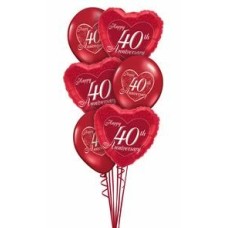 Ruby Anniversary Bouquet (Deluxe)