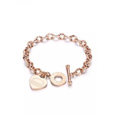 Heart Titanium Steel Bracelet GGXP-967