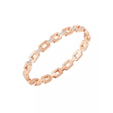 CELOVIS - Monserrat Zirconia Link Clasped Bangle in Rose Gold