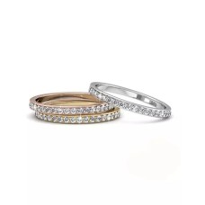 KRYSTAL COUTURE 3pc Ring Set Embellished with Swarovski crystals - US 9