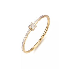 CELOVIS - Brielle Triple Row Zirconia Bangle in Gold