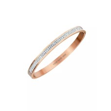 CELOVIS - Layla Twin-Row Dias Bangle in Rose Gold