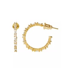 14k Gold Plated Araki Hoop Earrings