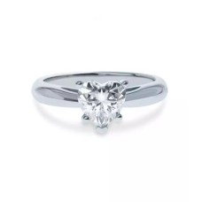 1.25ct Heart Tiffset S925 Swarovski Zirconia Ring