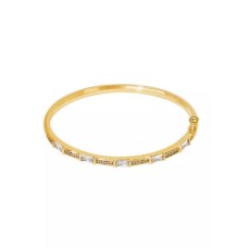 Mikana 14k Gold Plated Nichika Bangle Bracelet