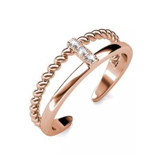 KRYSTAL COUTURE Anchor Ring Embellished with Swarovskicrystals