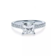 1ct Princess Novu Silver 925 Swarovski Zirconia Ring