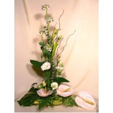 Still Life With Flowers White Anthuriumokkal