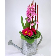 Send it to your heart ...- Flower bowl in a metal can