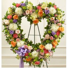 Heart wreath - a colorful farewell (Large)