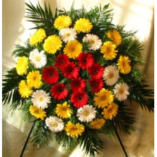 wreath with gerberas (Large)