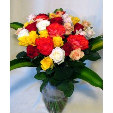 Rainbow Rose Bouquet (Large)