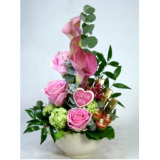 Mother, You Sweet - Flowers with chocolates