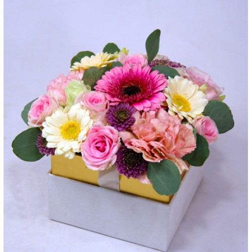 Trust us - flower box in pink (Small)