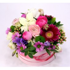 Flower box in pink