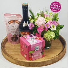 Flowers for mom - with Bailey's and Ritter chocolate