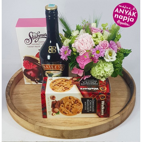 Flowers for mom - with Bailey's and Stühmer dessert
