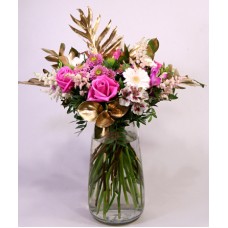 You are a miracle to me! Gift bouquet with rarny leaves (Large)