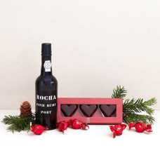 Port wine and marzipan hearts