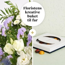 Florist's bouquet for father with Orangery Vest