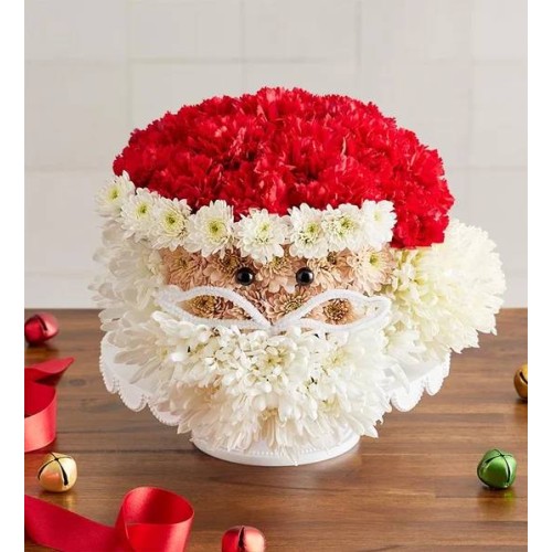 Jolly Santa Flower Cake