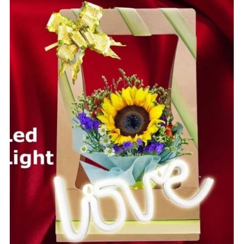 13 Red Roses in Special Standing Box