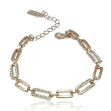 Rose Gold Cubic Zirconia Bracelet-2