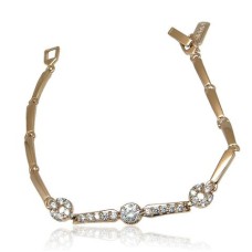 Rose Gold Cubic Zirconia Bracelet-4