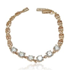 Rose Gold Cubic Zirconia Bracelet-3
