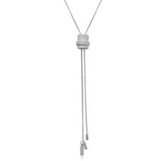 Pavé Cubic Zirconia Long Y-Necklace-2