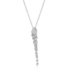 Pavé Cubic Zirconia Long Y-necklace