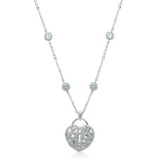 Pavé Cubic Zirconia Long Necklace