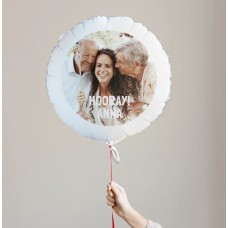 Balloon with photo and text